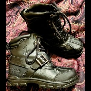 Black Polo Boots Boy Size 9.5